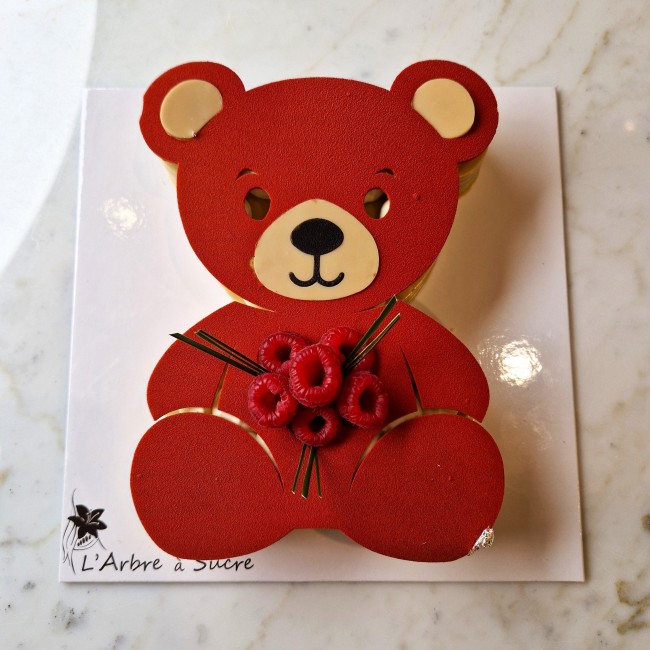 Ourson framboise
